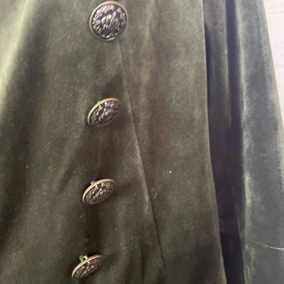 JOH Olive Green Military Oversized Classic  Blazer/Jacket Detail Buttons  Size S - Picture 7 of 10